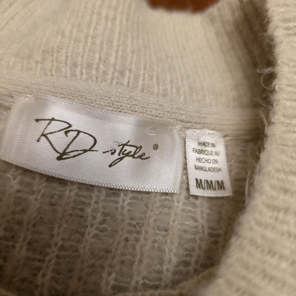 Lulu's RD Style Cream Leopard Patterned Sweater S… - image 12